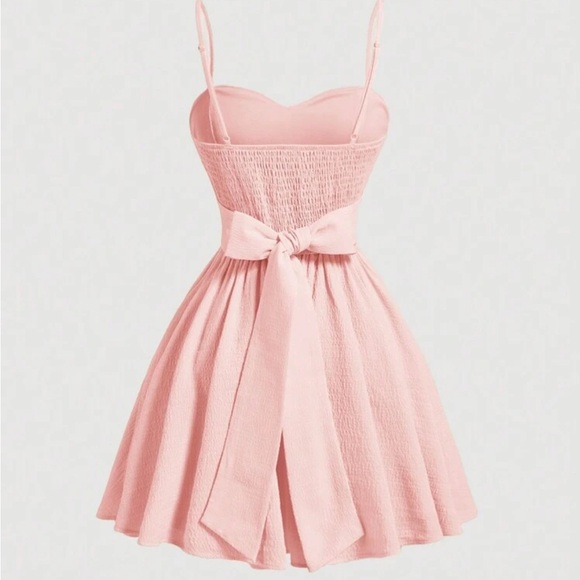 Shein Elegant Pink Sleeveless Dress - Picture 3 of 10